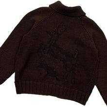 Load image into Gallery viewer, Chowichan Tonal Deer Knit Sweater - Size L
