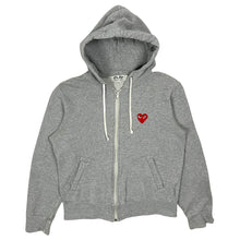 Load image into Gallery viewer, Play By Comme Des Garçons Zip Up Hoodie - Size S
