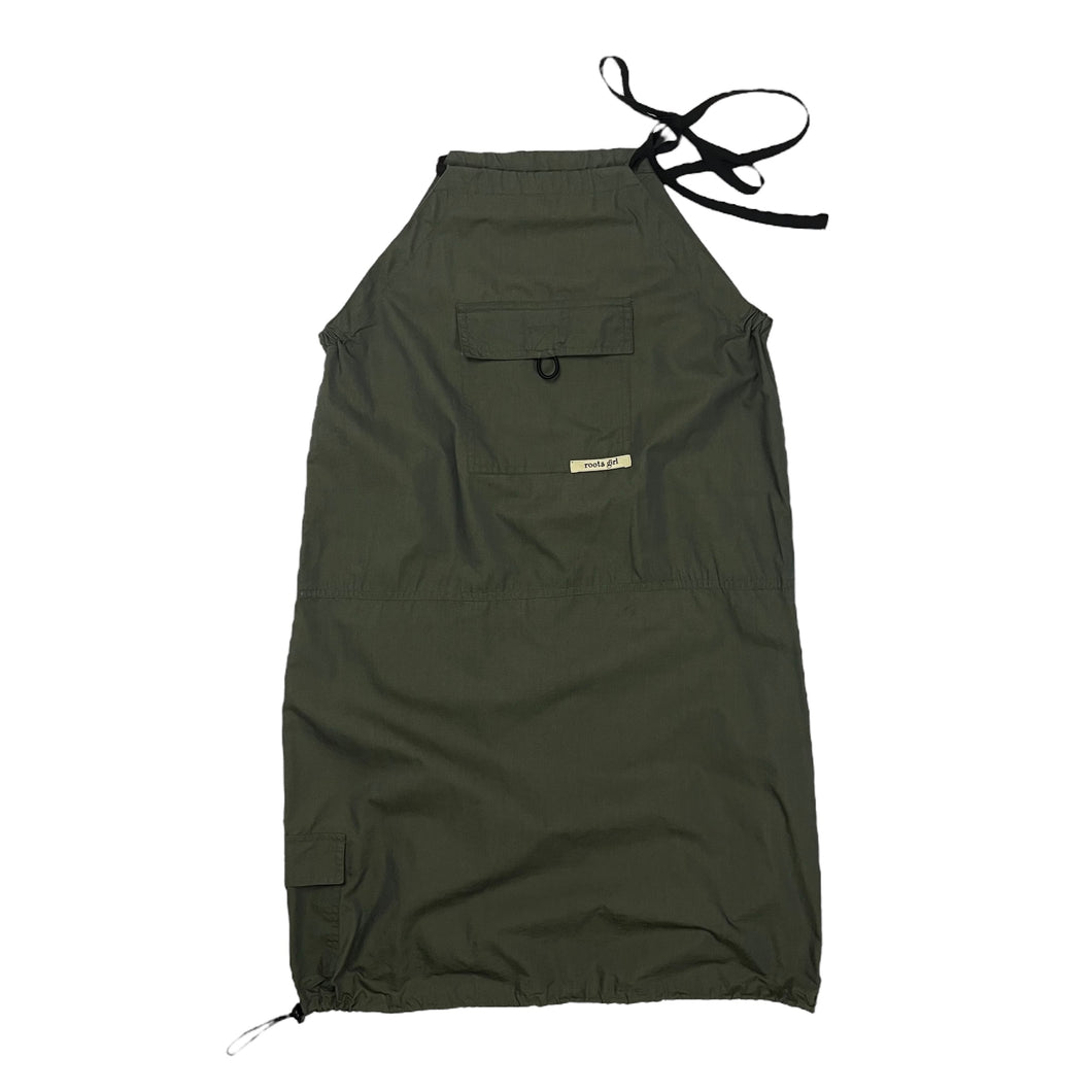 Women's Roots Girl Utility Cargo Dress - Size XS