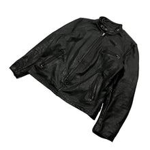 Load image into Gallery viewer, Schott NYC USA Made Cafe Racer Leather Jacket - Size L/XL
