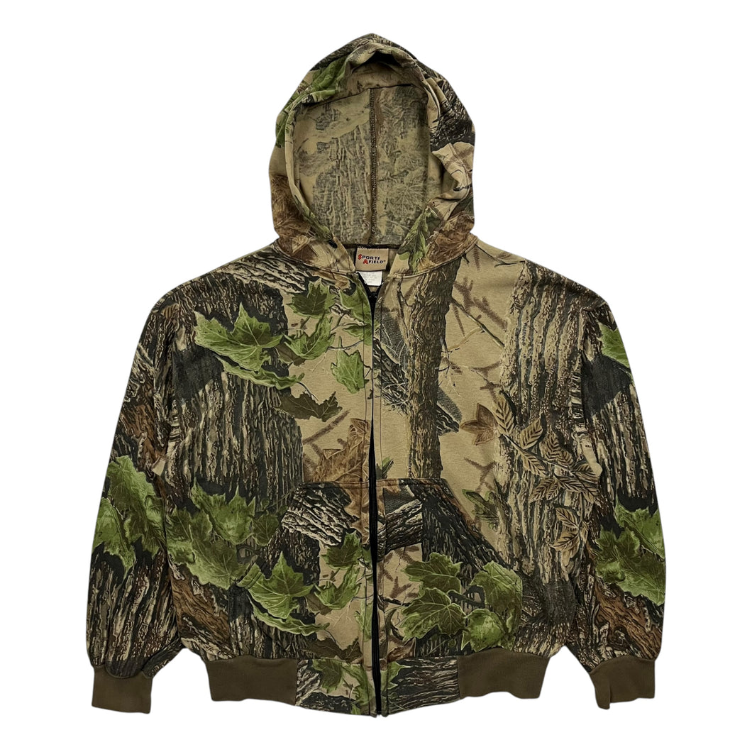 Realtree Camo Lightweight Zip Up Hoodie - Size M