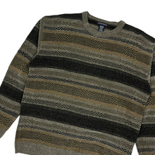 Load image into Gallery viewer, Geometric Striped Knit Sweater - Size XL
