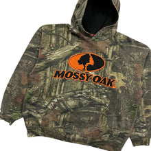 Load image into Gallery viewer, Mossy Oak Realtree Camo Spell Out Hoodie - Size L
