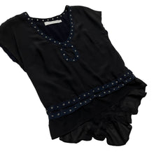 Load image into Gallery viewer, Women's All Saints Grommet Silk Blouse - Size M
