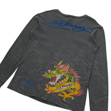 Load image into Gallery viewer, Ed Hardy Floral Skull Thermal Longsleeve - Size L
