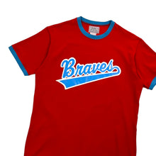 Load image into Gallery viewer, Braves Script Logo Sand Knit Southland Ringer Jersey - Size XL
