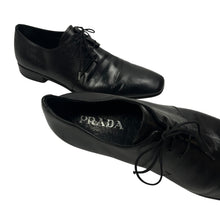 Load image into Gallery viewer, Prada Saffiano Leather Derby Dress Shoes - Size 9
