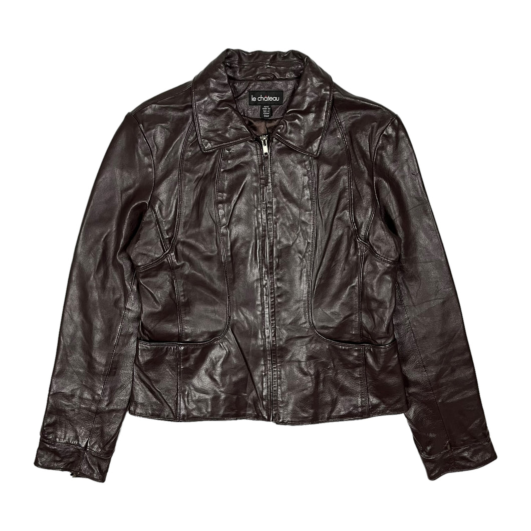 Women's Le Chateau Leather Jacket - Size M