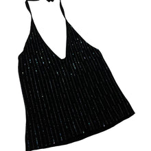 Load image into Gallery viewer, Women's Harley-Davidson Sequined Knit Halter Top - Size XL
