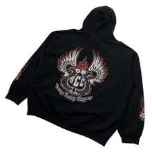 Load image into Gallery viewer, 2003 Orange County Choppers Spades Flaming Dice Pullover Hoodie - Size XXL
