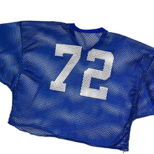 Load image into Gallery viewer, Cropped USA Made #72 Sand-Knit Mesh Football Jersey - Size OSFA
