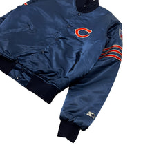 Load image into Gallery viewer, Chicago Bears Starter Pro Line Satin Bomber Jacket - Size L
