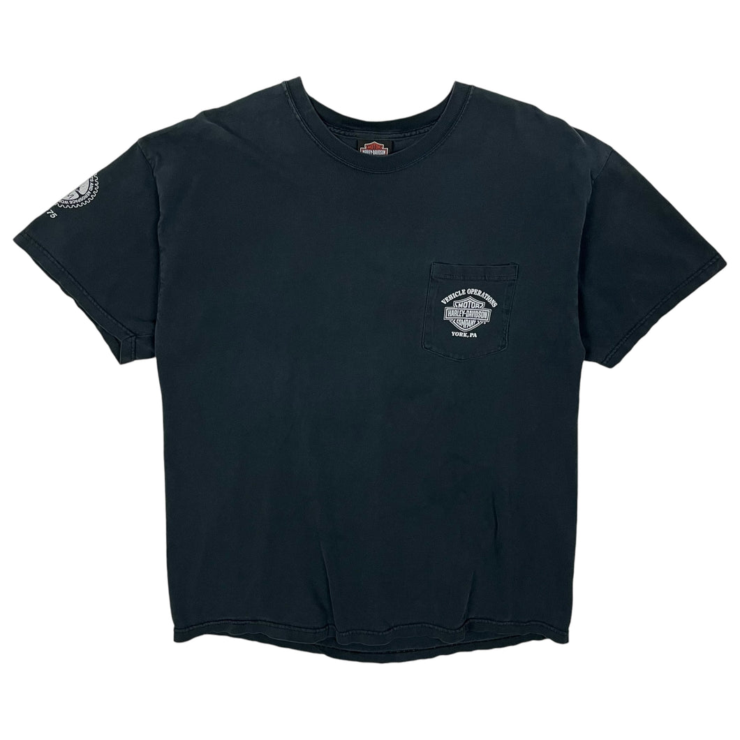 2004 Harley-Davidson Vehicle Operations Staff Pocket Tee - Size XL