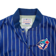 Load image into Gallery viewer, Starter Toronto Blue Jays Pinstripe Baseball Jacket - Size L

