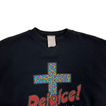 Load image into Gallery viewer, Rejoice In The Lord Mosaic Crewneck Sweatshirt - Size L
