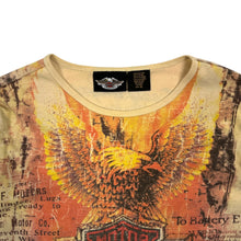 Load image into Gallery viewer, Women’s Harley-Davidson Rhinestone Eagle Biker All Over Print Long Sleeve - Size L
