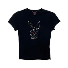 Load image into Gallery viewer, Women's Playboy Rhinestone Bunny Tee - Size M
