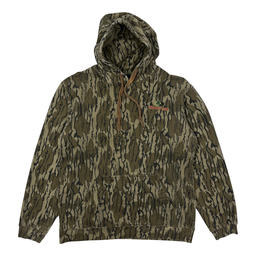 Mossy Oak Bark Camo Hoodie - Size L