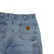 Load image into Gallery viewer, Cahartt Denim Carpenter Work Shorts - Size 36&quot;
