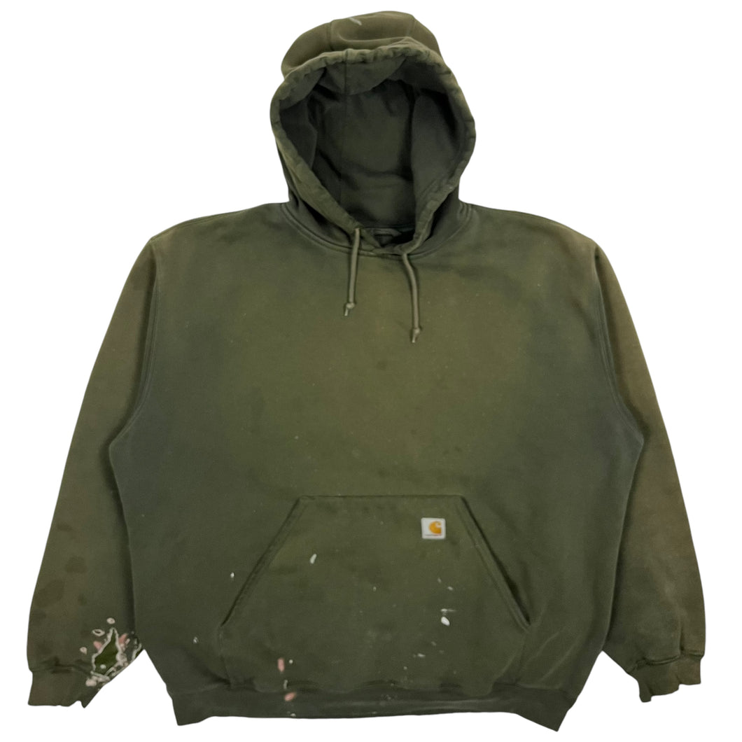 Sunbaked Carhartt Heavyweight Bleached Pullover Hoodie - Size XXL