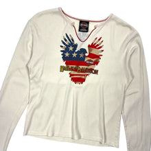 Load image into Gallery viewer, Women&#39;s Harley-Davidson US Flag Eagle Long Sleeve - Size L
