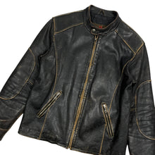 Load image into Gallery viewer, Danier Aged Leather Cafe Racer Jacket - Size M
