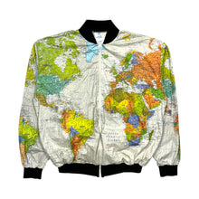 Load image into Gallery viewer, 1989 Wearin&#39; The World Tyvek Map Jacket - Size M/L
