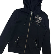 Load image into Gallery viewer, Women&#39;s Harley-Davidson Gromet Studded Skull Zip Up Hoodie - Size M
