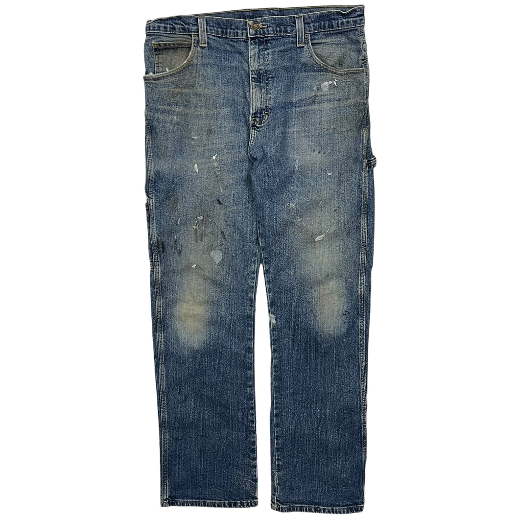 Distressed Dickies Carpenter Denim Jeans - Size 34