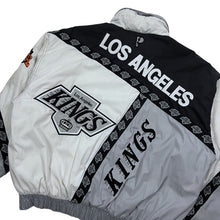 Load image into Gallery viewer, Los Angeles Kings NHL Pro Player Hooded Bomber Jacket - Size L
