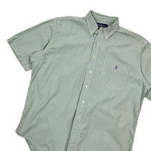 Load image into Gallery viewer, Polo By Ralph Lauren Stripped Short Sleeve Button Down Shirt - XL
