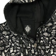 Load image into Gallery viewer, Circa All Over Print Zipped Hoodie - Size L
