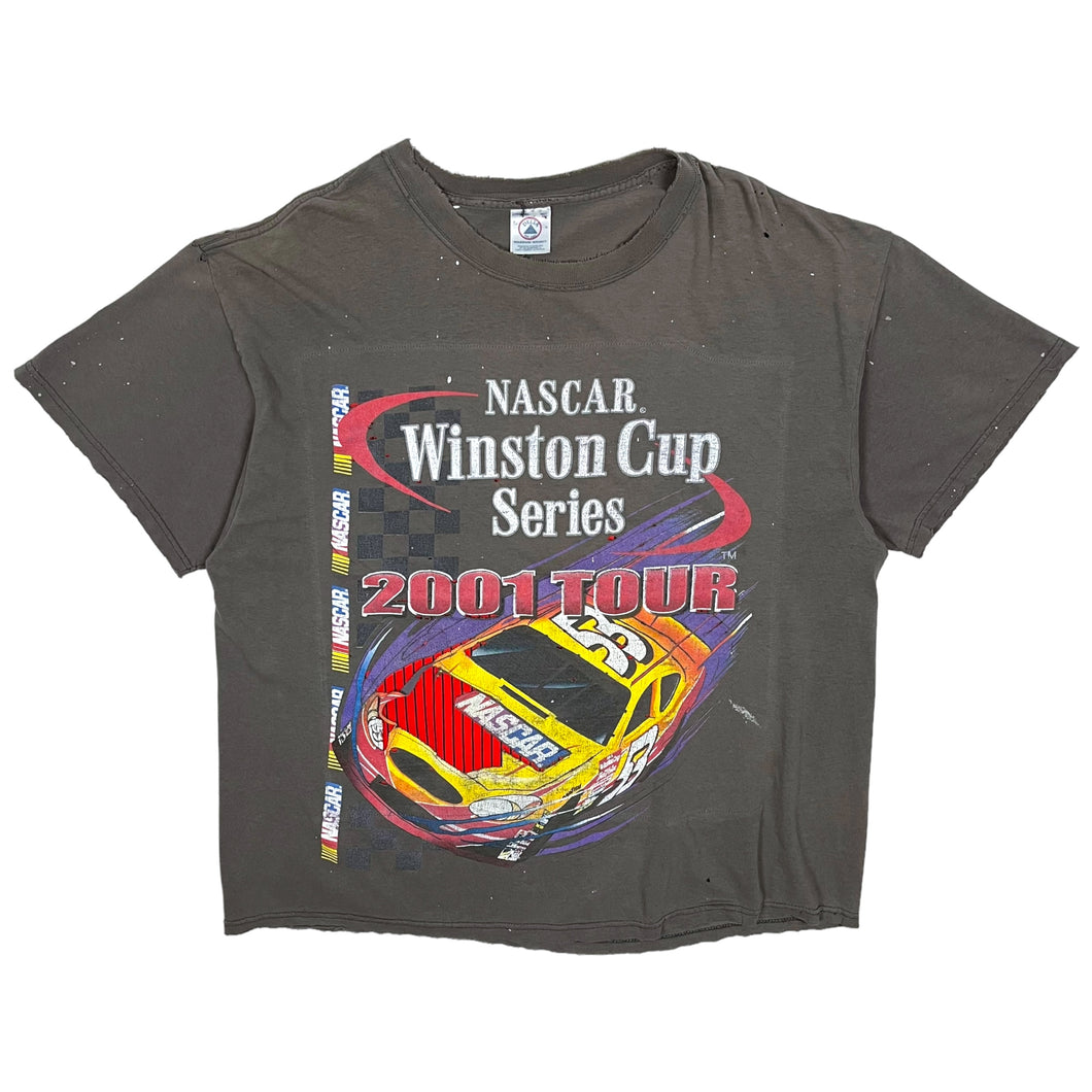 2001 Distressed & Repaired Winston Cup NASCAR Tee - Size XL