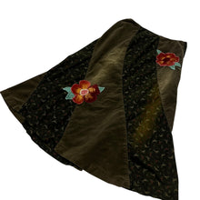Load image into Gallery viewer, Women's Gholé Paris Floral Patchwork Corduroy Skirt - Size S
