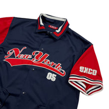Load image into Gallery viewer, Exco New York Script Logo Button Up Baseball Jersey - Size XL
