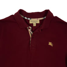 Load image into Gallery viewer, Burberry Nova Check Knit Polo - Size L
