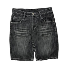 Load image into Gallery viewer, South Pole Contrast Stitch Baggy Denim Shorts - Size 36&quot;
