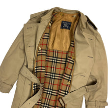 Load image into Gallery viewer, Burberry Nova Check Lined Trench Coat - Size S/M
