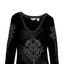 Load image into Gallery viewer, Women&#39;s Miss Me Thermal Extended Rhinestone Long Sleeve - Size M
