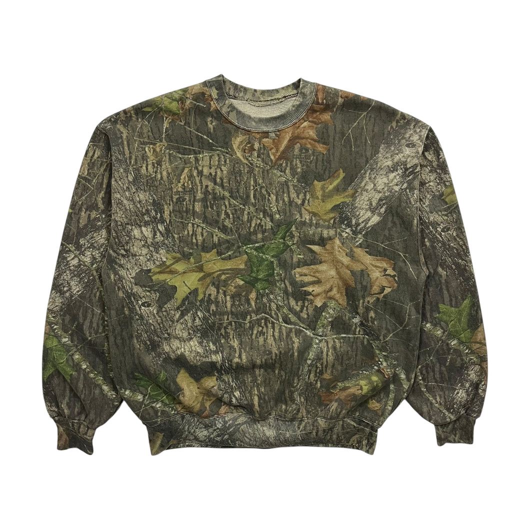 Mossy Oak Realtree Camo Crewneck Sweatshirt - Size L