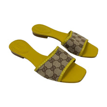 Load image into Gallery viewer, Gucci GG Monogram Slide Sandals - Size 37.5C
