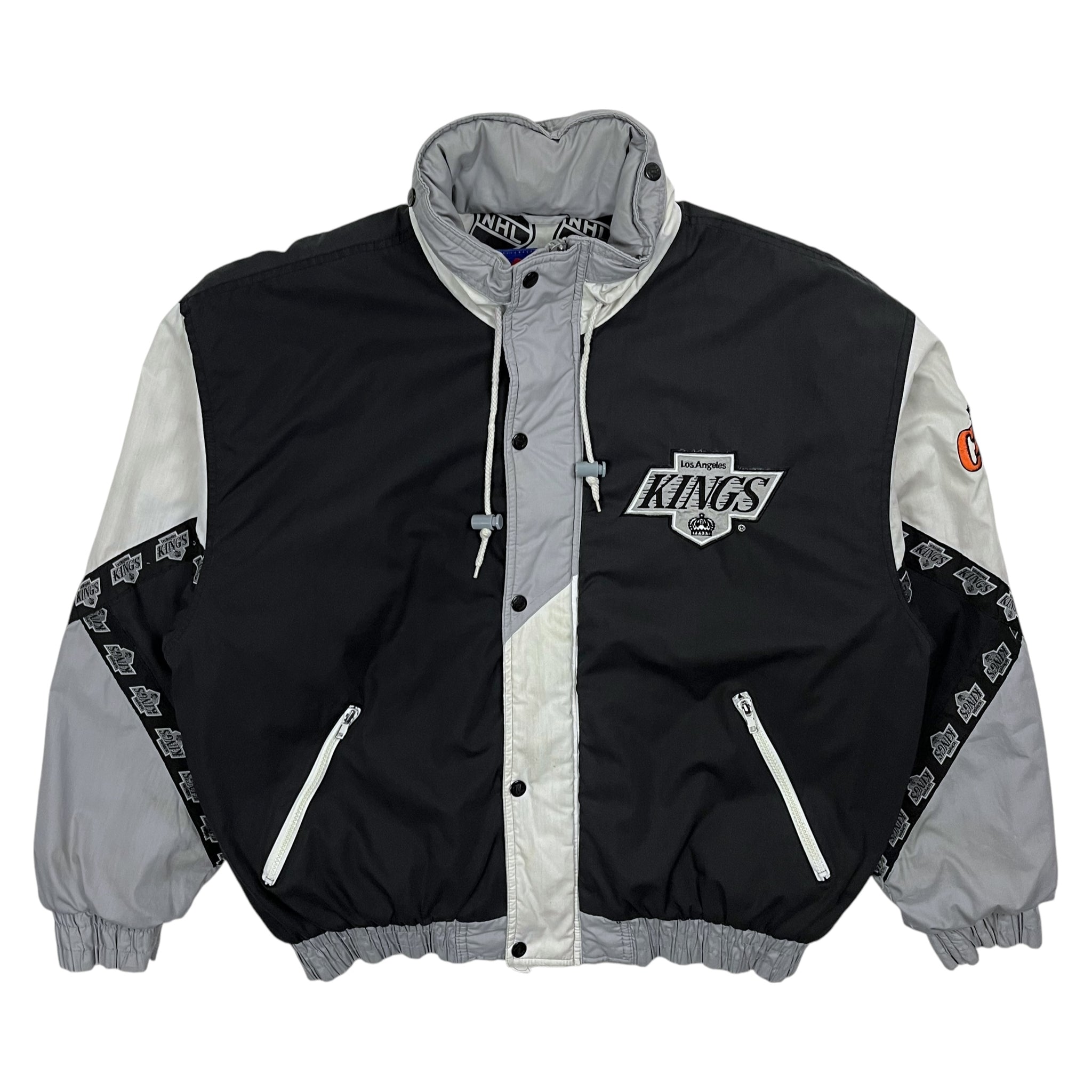 Los Angeles Kings NHL Pro Player Hooded Bomber Jacket Size L