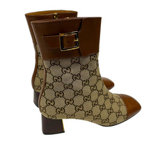Load image into Gallery viewer, Gucci Ellis GG Monogram Ankle Boots - Size 38.5
