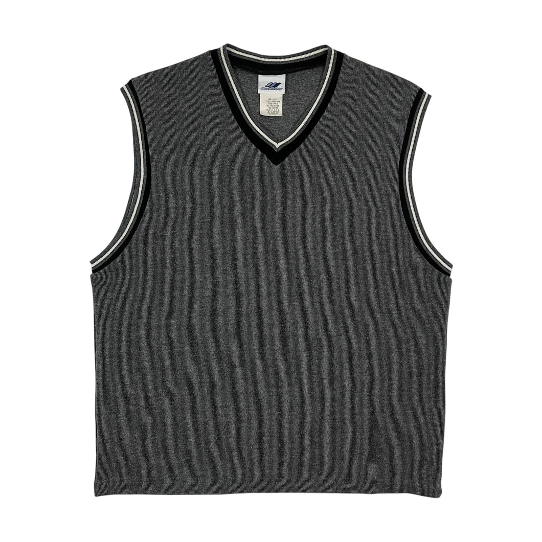 Ribbed Knit USA Made Sweater Vest - Size L