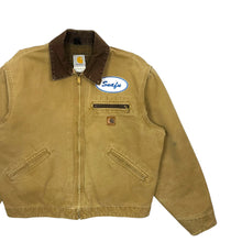 Load image into Gallery viewer, Carhartt Snafu Patch Detroit Blanket-Lined Work Jacket - Size L

