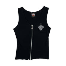 Load image into Gallery viewer, Women&#39;s Harley-Davidson Front Zip Tank - Size L

