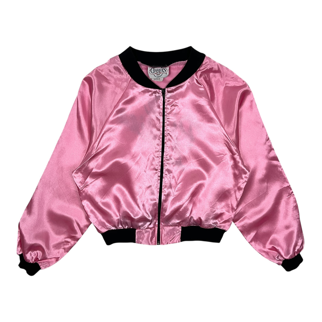 Women's Grease Pink Ladies Satin Costume Jacket - Size M