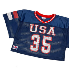 Load image into Gallery viewer, USA #35 Mesh Football Practice Jersey - Size XL
