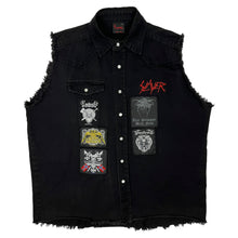Load image into Gallery viewer, Slayer Death Metal Pearl Snap Cut Off Vest - Size XL
