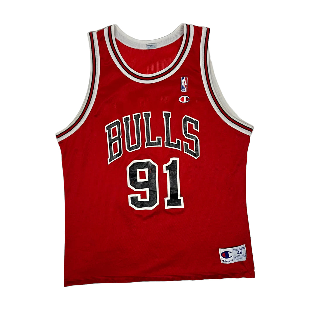 Denis Rodman #91 Chicago Bulls Champion Jersey - Size XL